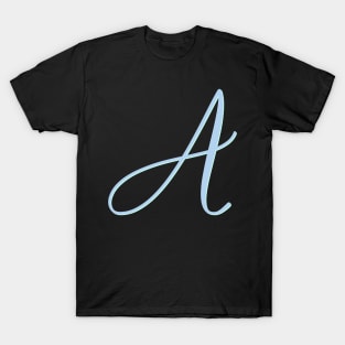 Copy of Letter A Blue Initial T-Shirt